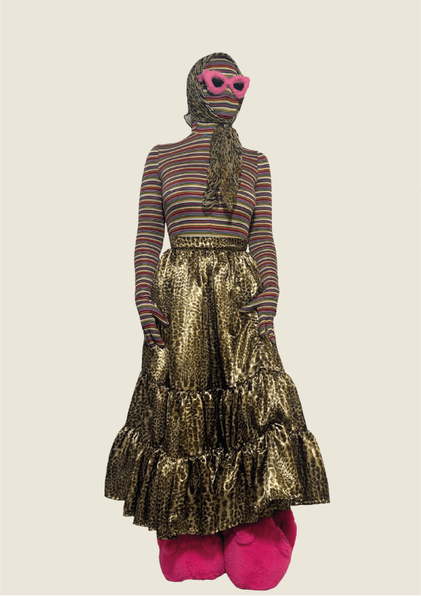 Cette jupe longue au motif léopard comprend une ceinture taille haute apportant structure et élégance, tandis que ses motifs intenses ajoutent une énergie créative incomparable.