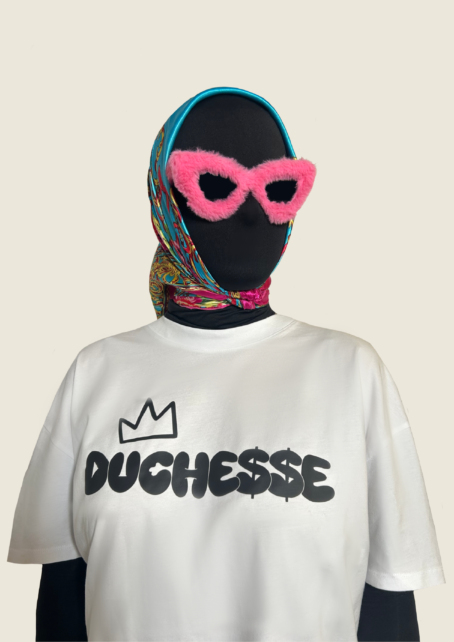 T-shirt blanc - Signature noir femme