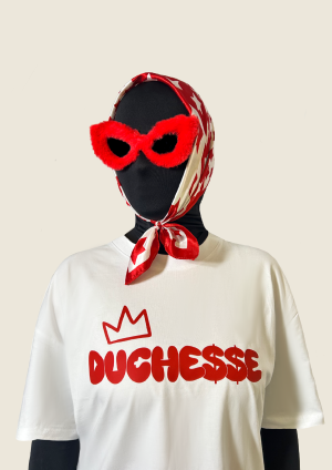 T-shirt blanc - Signature rouge femme